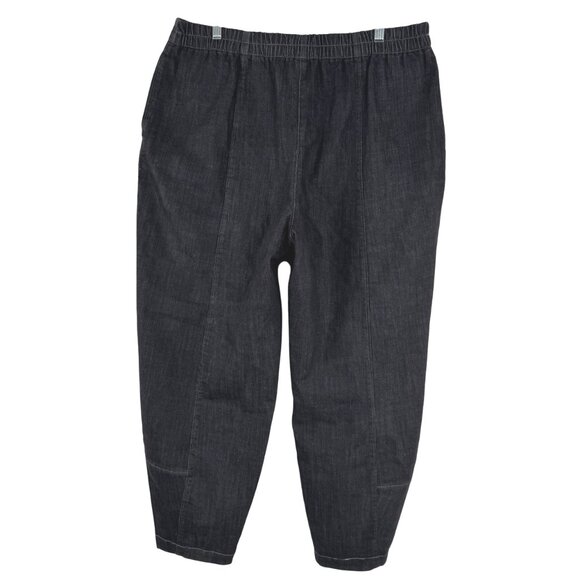 Oska Barrel Leg Jeans Womens Size 4 Black Cotton‎ Polyester PT-2475 - Picture 4 of 10